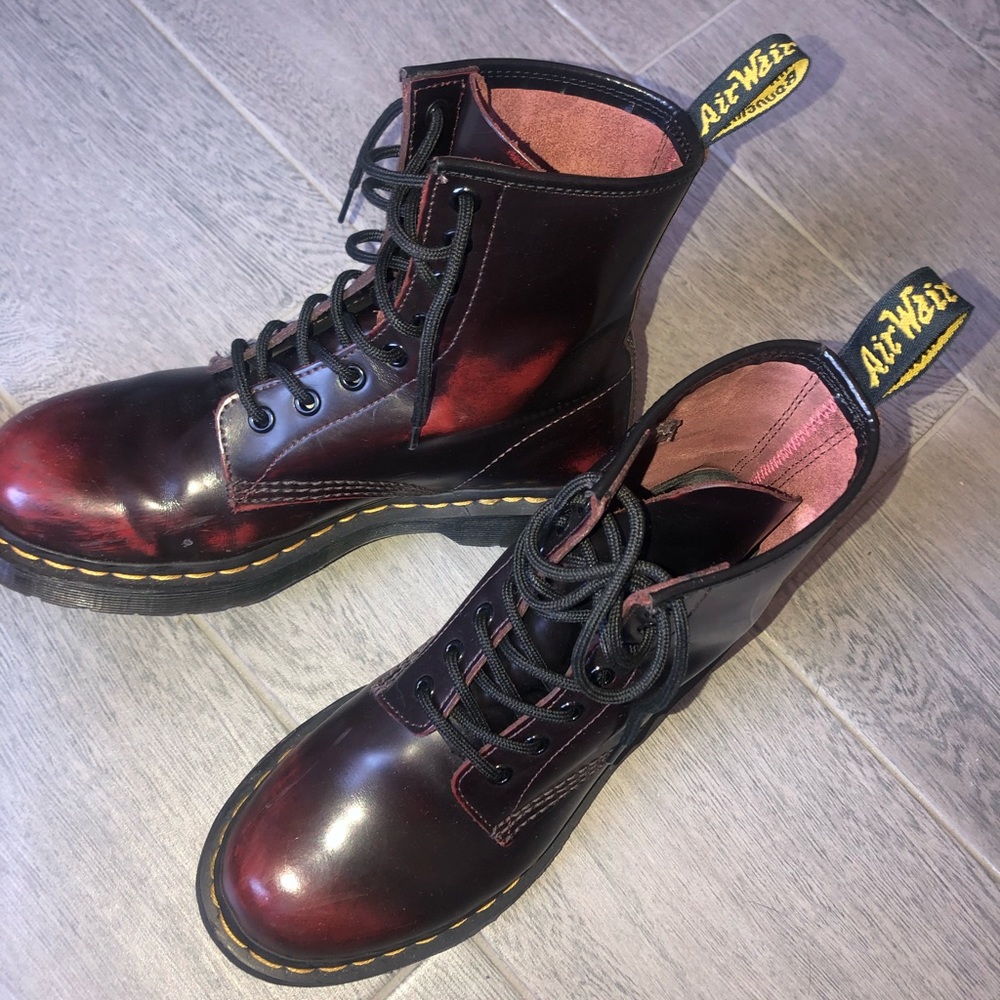 Women’s Cherry red Doc Martins size 7